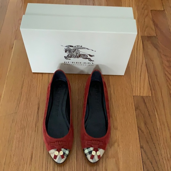 Burberry “Haymarket Yates” Ballerina Flats - Picture 1 of 14